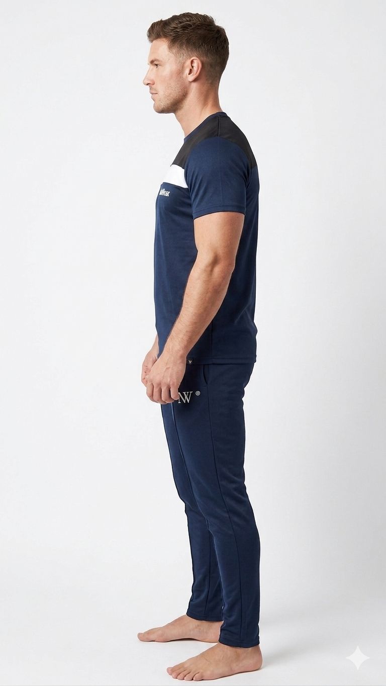 NexWear PrimeFlex Tracksuit - Black & Blue