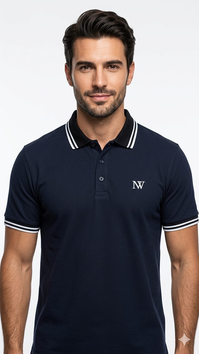 Nex Wear Navy Blue Polo Shirt