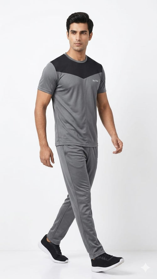 NexWear Vortex Tracksuit - Grey & Black