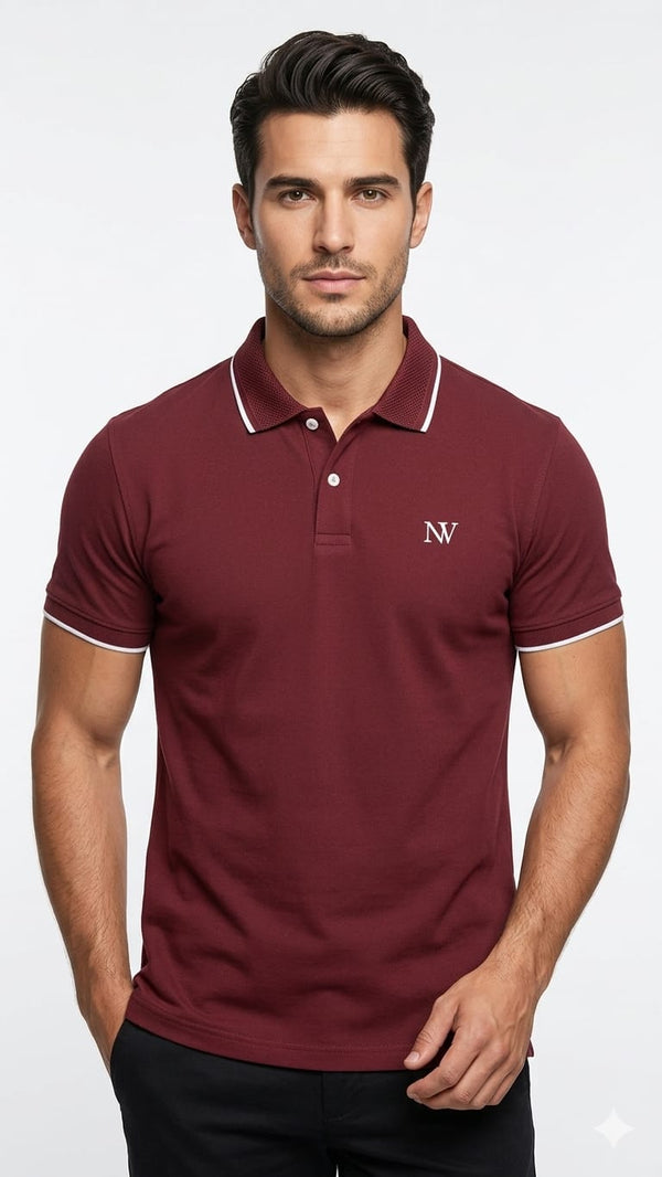 NexWear  Maroon Polo Shirt