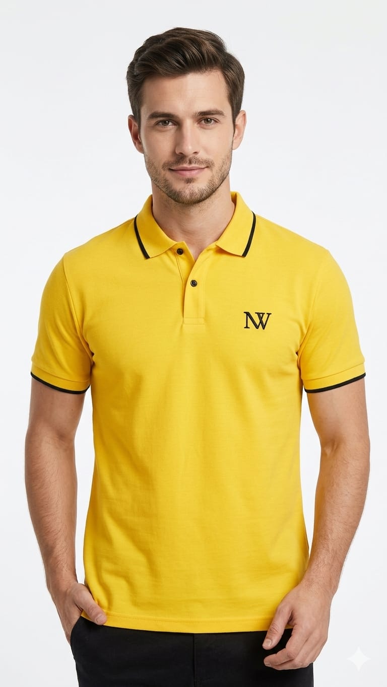 NexWear Lemon Gold Polo Shirt