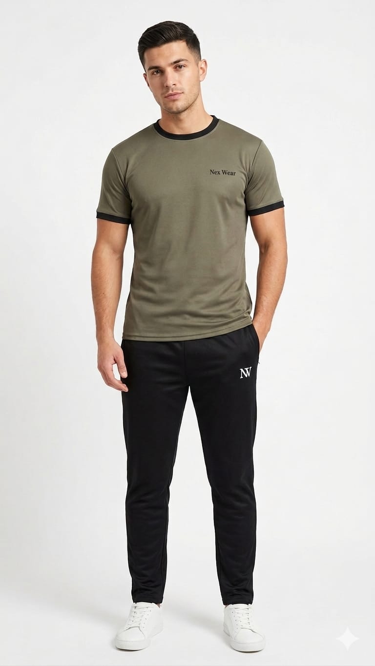 NexWear Tracksuit - Olive Black