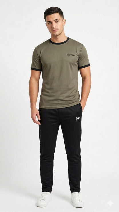 NexWear Tracksuit - Olive Black