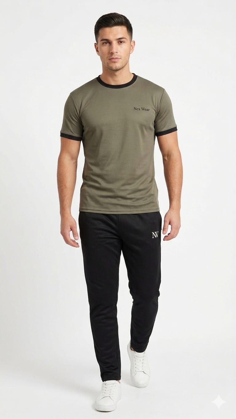 NexWear Tracksuit - Olive Black