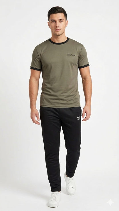 NexWear Tracksuit - Olive Black
