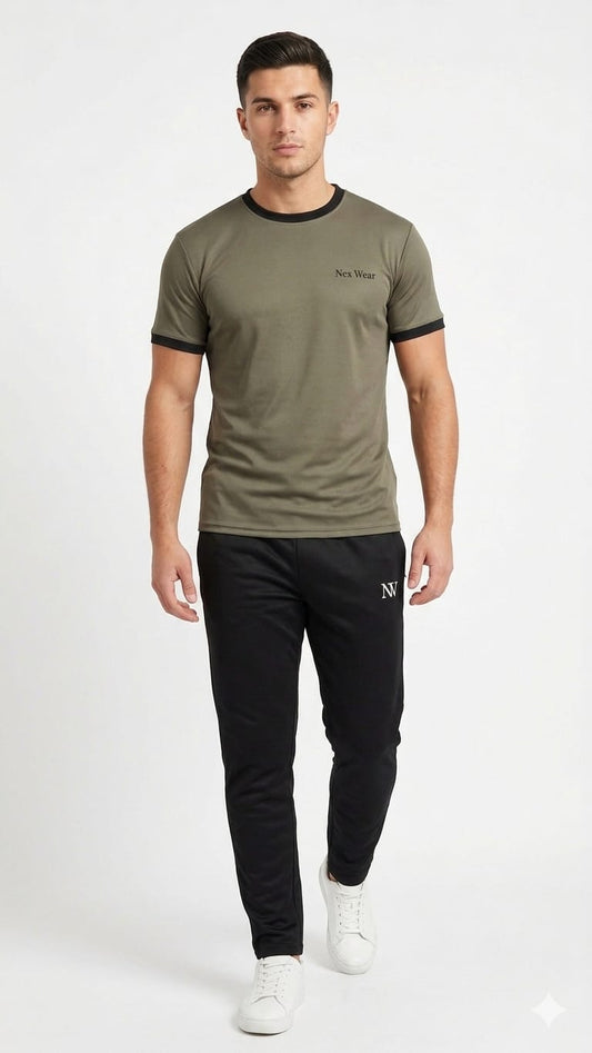 NexWear Tracksuit - Olive Black