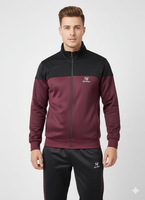 Crimson Shadow - Premium Fleece Winter Tracksuit