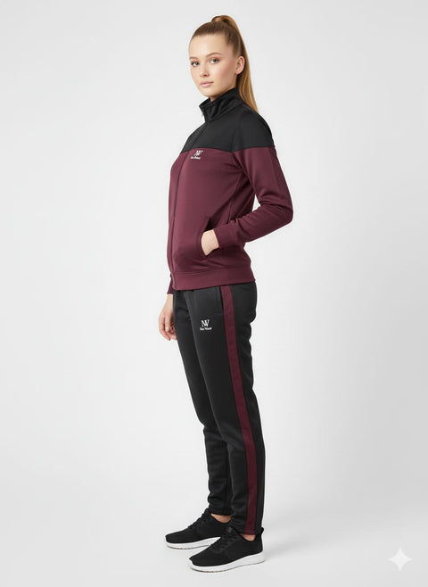Crimson Shadow - Premium Fleece Winter Tracksuit (Female)